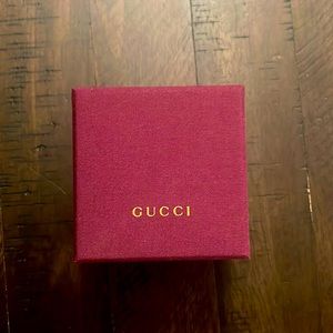 Authentic red Gucci jewelry gift box